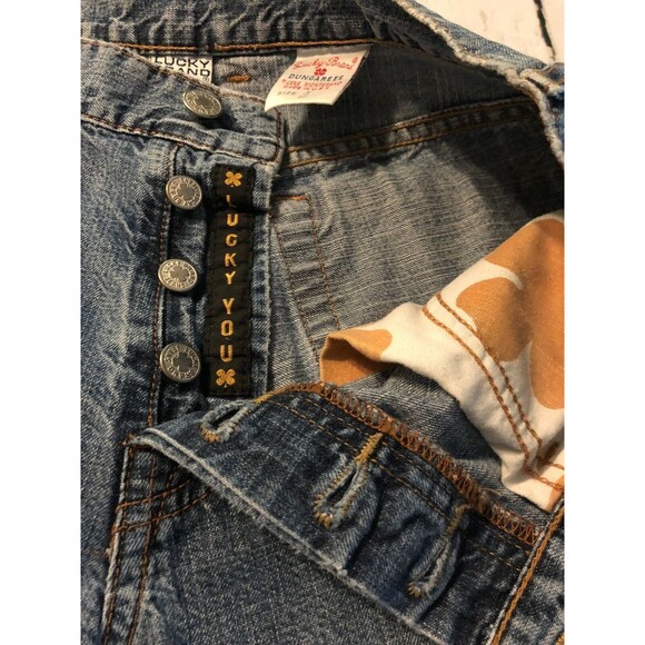 Lucky Brand Women's Jeans Low Rise East Fit Flare Leg Distressed Size 4 X 31 - Picture 5 of 9